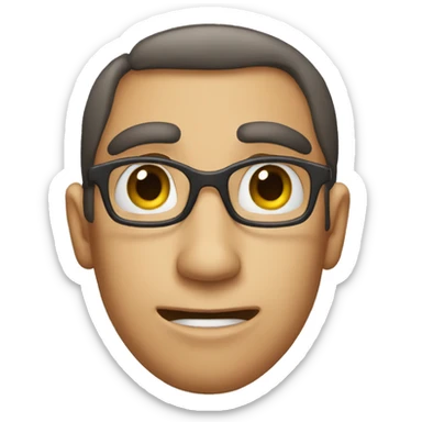 A face totally awkward sticker