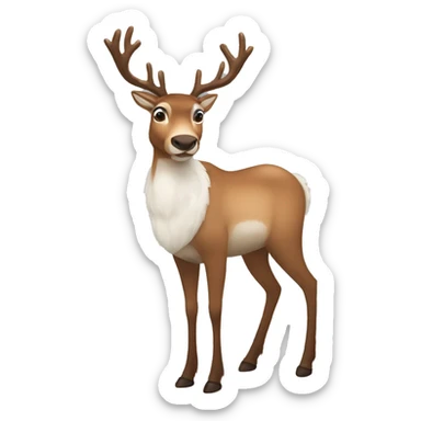 Reindeer fullbody sticker