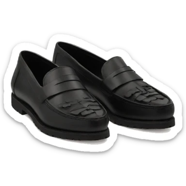 Loafers black sticker