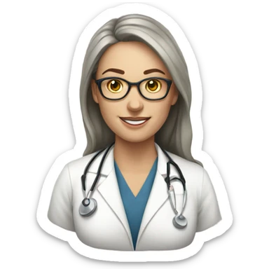 harvard physician white woman sticker