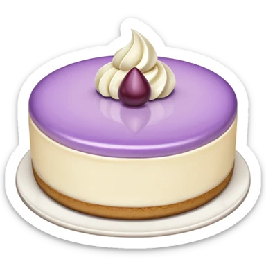 cheesecake with lilac hint sticker