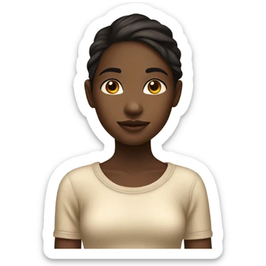 Hyperpigmentation girl sticker