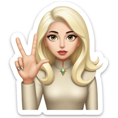 A lady Gaga monster hand  sticker