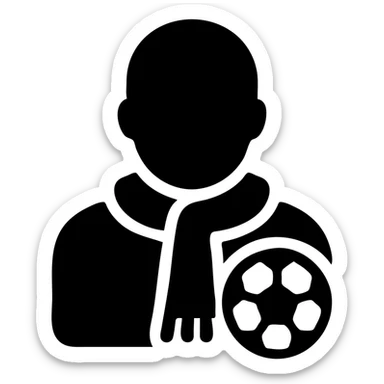 user icon for Alianza Lima fan club, incorporating a soccer element sticker