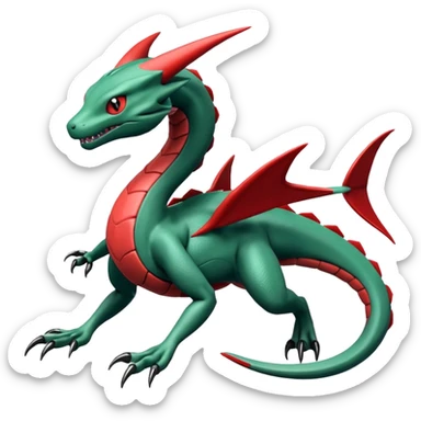 Hydra-Scizor-Salamence-Rayquaza-Zygarde-Salandit-fusion (full body) sticker