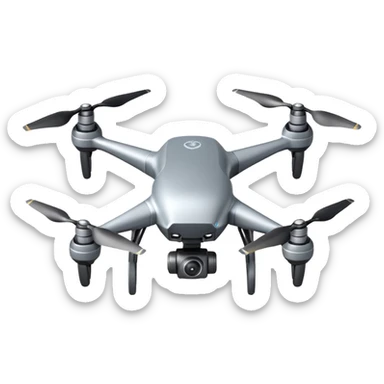A flying drone  sticker