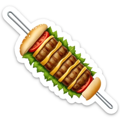 Une broche à kebab sticker
