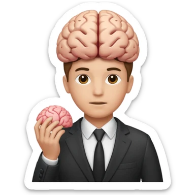 brain with apparel knowledge sticker