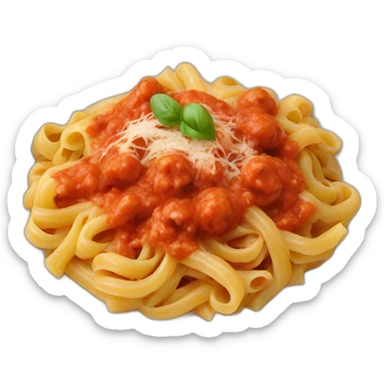 pasta dish with red sauce sticker
