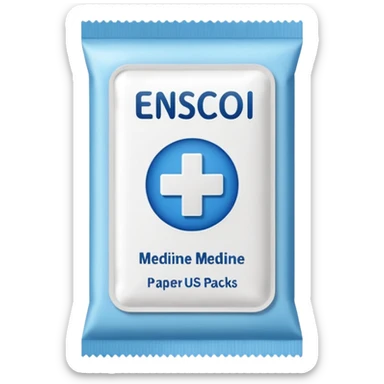 powdered medicine packet sticker