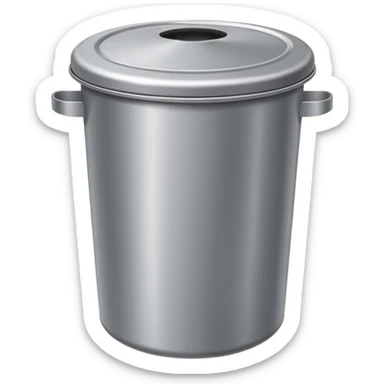 Trash can lid with no trash can sticker