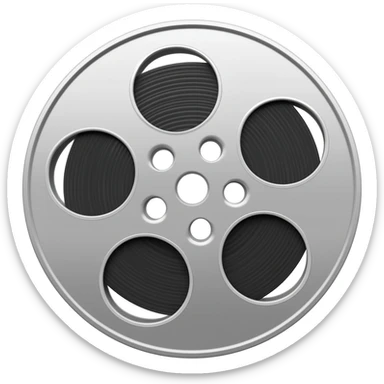 35mm movie film reel sticker