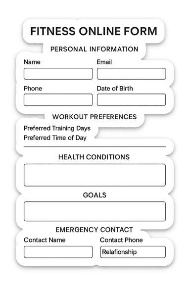 Scheda online palestra fallimentare  foglio sticker