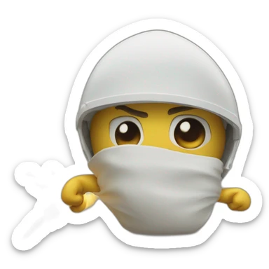 An unstoppable force facing an immovable object sticker