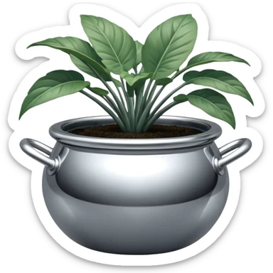 plant in pot style hajime sorayama sticker