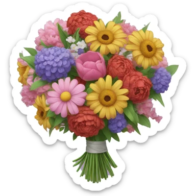 huge bouquet of flowers sticker