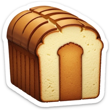SLICED BROWN POUND CAKE sticker