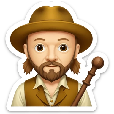 Jethro Tull (Band): A legendary British progressive rock band led by Ian Anderson, named after the 18th-century agriculturist. sticker