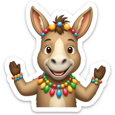 Burro bailando  sticker