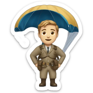 Jack Dawson with a parachute sticker