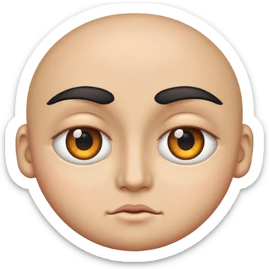 one eye bigger than the other side eye emoji sticker