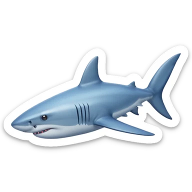 shark swimming in sea water sticker