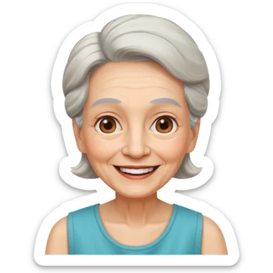 Old Women In Sleeveless sticker