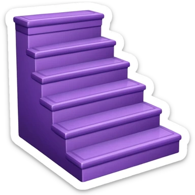 42-foot purple steps in floor map sticker