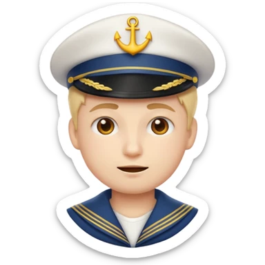 emoji marinero dice que no sticker