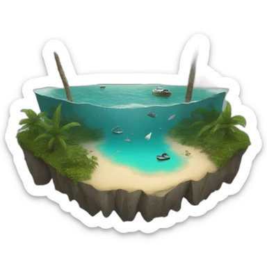 bermuda triangle sticker