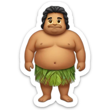 Fat Polynesian sticker