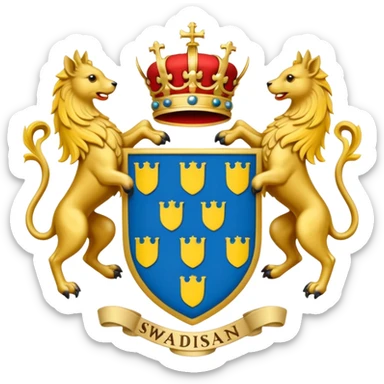 Swedish Coat Of Arms sticker