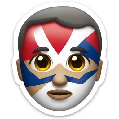 MIX BETWEEN PUERTO RICAN AND MEXICAN FLAG sticker