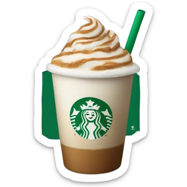 Starbucks toffee nut latte sticker