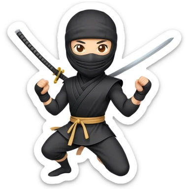 Clash of Clans aesthetic Cheerful Ninja Portrait Emoji, With a bright, confident smile and an alert, relaxed stance, showcasing a streamlined, masked figure with expressive eyes radiating calm determination in natural skin tone, Simplified yet expressive features, highly detailed, glowing with a soft, luminous nocturnal glow, high shine, upbeat and stealthily noble, stylized with an air of modern martial elegance, soft glowing outline, capturing the essence of a cheerful ninja ready for epic covert quests! sticker