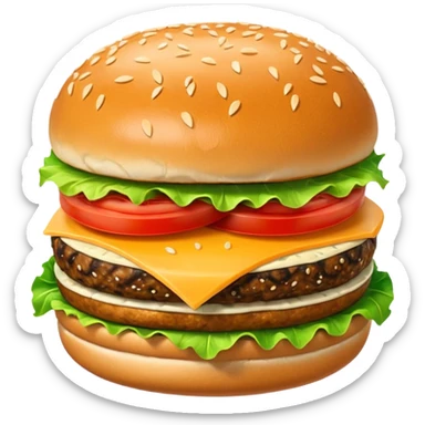 Kapibara burger sticker
