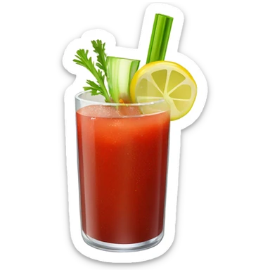 Bloody Mary cocktail sticker