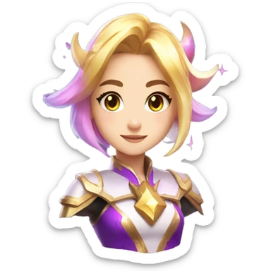 Star guardian lux from league of legends sticker