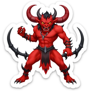 Demon d'animé ou manga sticker
