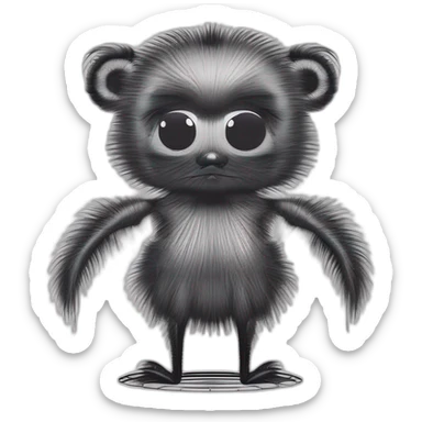 Trou noir avec poils sticker