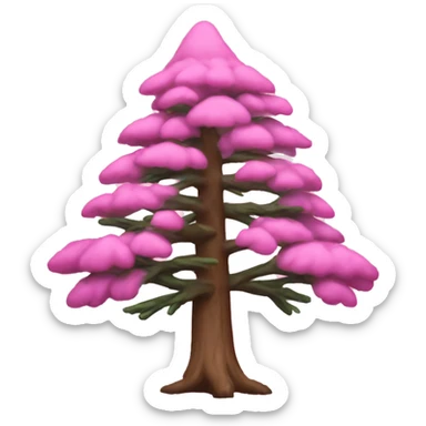 Pink pine sticker