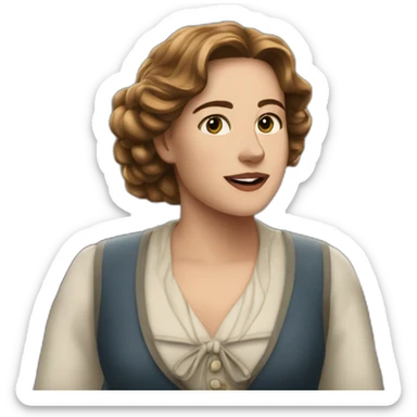 rose dawson on titanic sticker