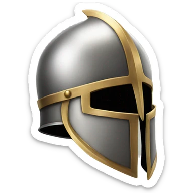 crusader helmet with wings sticker