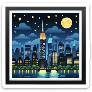 NYC Night sticker