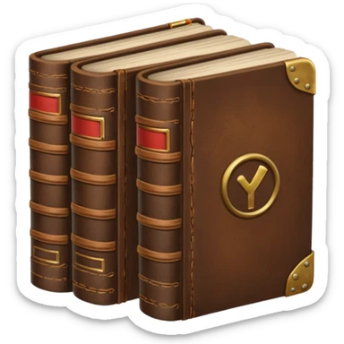 BOOKS BROWN degrade aesthetic  sticker