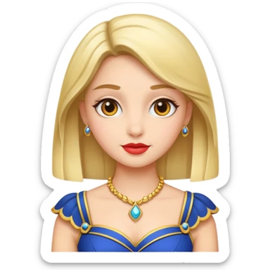 very fancy girl european sticker