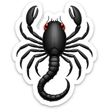 Black coloured scorpio emoji,so that I could copy and paste on my bio sticker