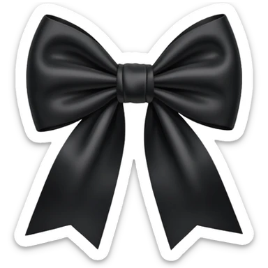 Moño negro sticker