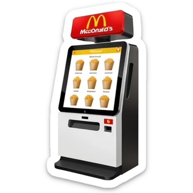 mcdonald's kiosk sticker