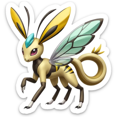 Meloetta-Beedrill-Manectric-Palkia-Cresselia-fusion sticker